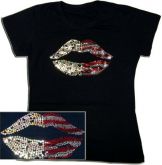 CAMISETAS UNISEX STRASS - PRETA