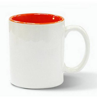 CANECA RETA DE PORCELANA E VIDRO